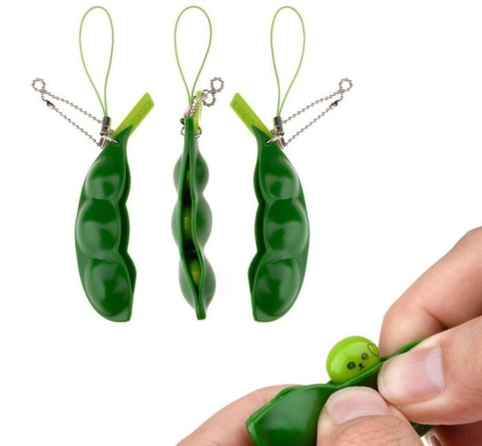 1 Pack Hot Beans  Beans Kids Toy Pendant Anti-Stress Ball Squeeze Gadget Kids Toy Gift - Image 1