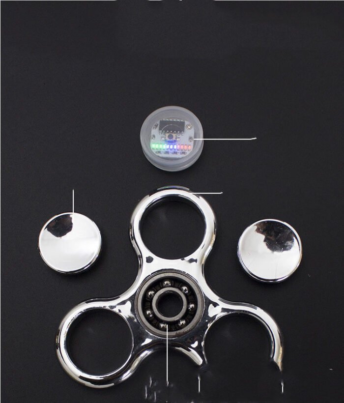 Luminous LED Light Fidget Spinner Hand Top Spinners Glow in Dark Light - Image 2