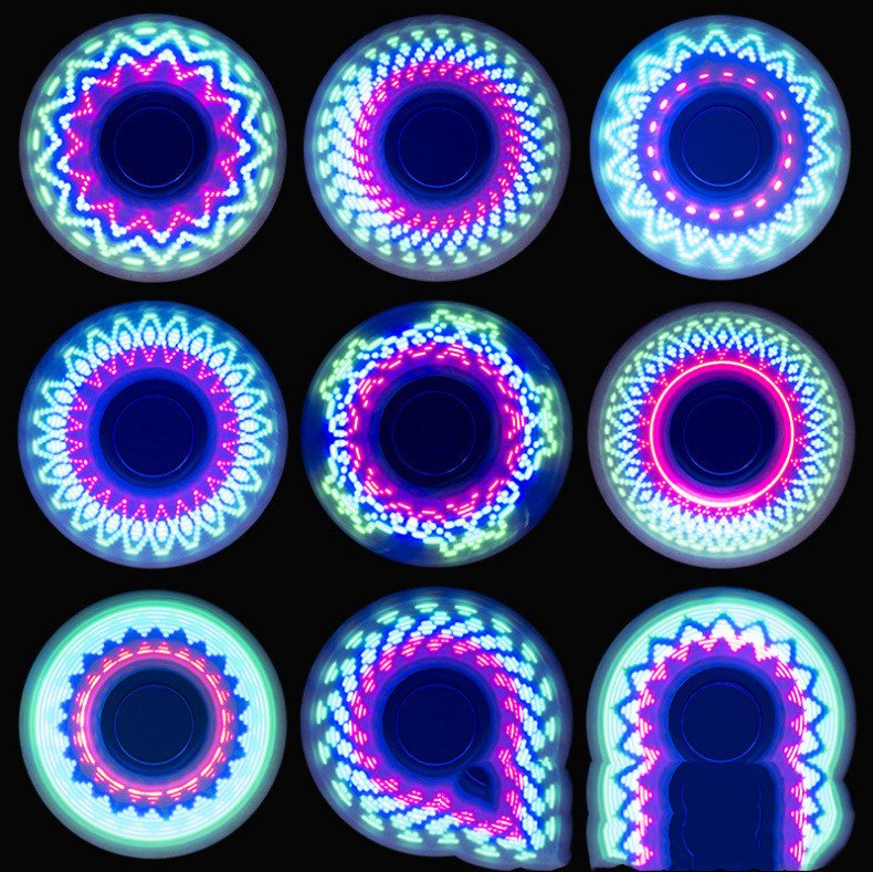 1617363433838.jpg Luminous LED Light Fidget Spinner Hand Top Spinners Glow in Dark Light - Image 4