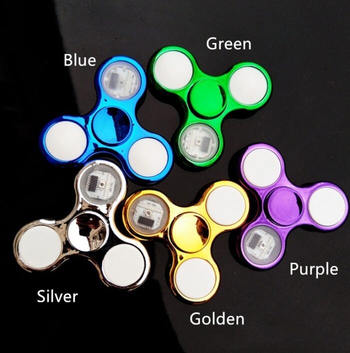 Luminous LED Light Fidget Spinner Hand Top Spinners Glow in Dark Light - Image 5