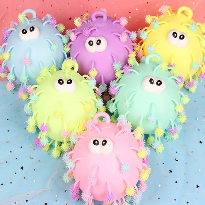 Glow Flash Ball Kids Toy Decompression Anti Stress In The Dark Light Glowing Toys LED Stars Shine Puffer ball Hedgehog Funny Toy - Image 5
