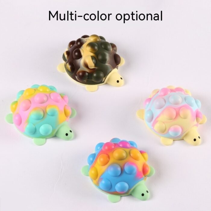 3D Stress Relief Ball Silicone Decompression Toy Turtle Decompression Vent Ball Children's Educational Toys Squeezing Toy - Image 2