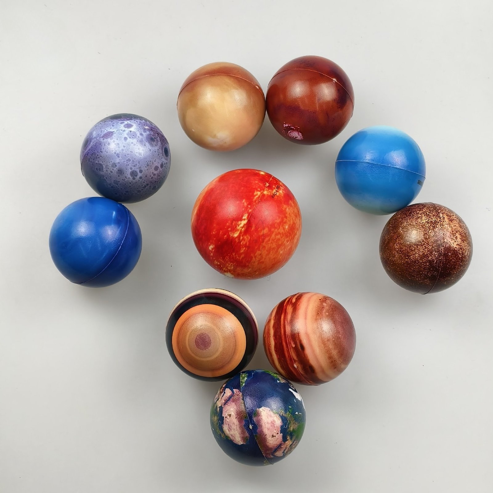 18363baa-e35c-4082-a4fb-76cca4ffa235.jpg Eight Planets Solar System Moon Children's Science And Education Toy Sponge Stress Ball - Image 1