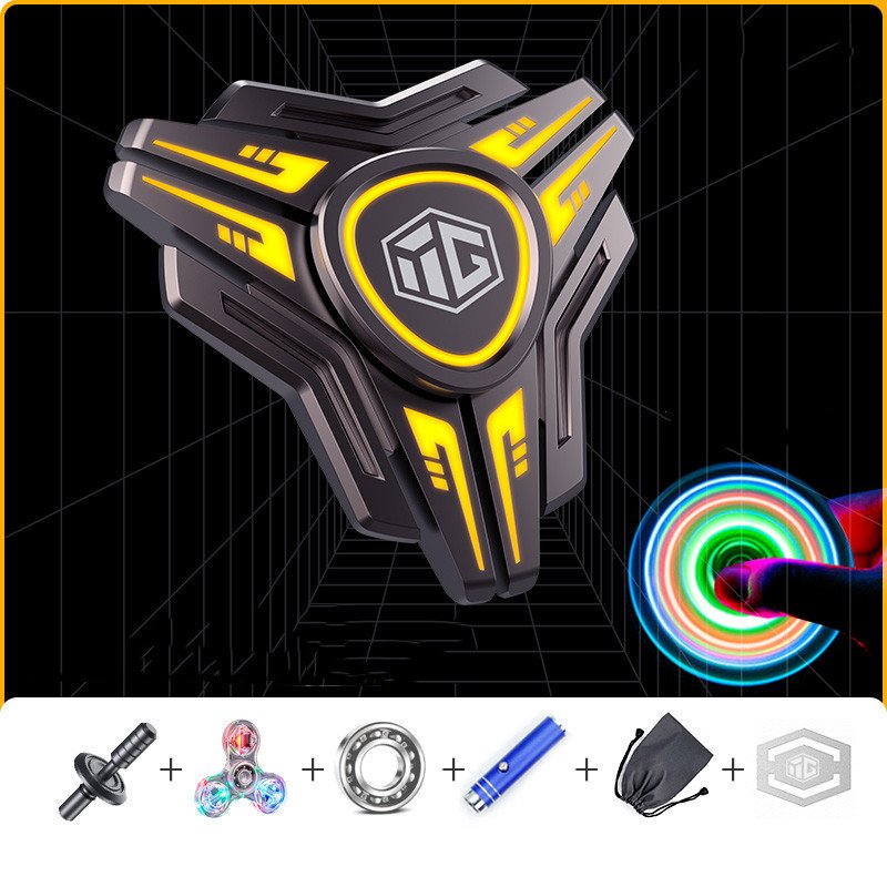 18d17ed9-07bc-4eab-8661-dbff4d5882c7.jpg Luminous Luminous Fidget Spinner Mechanical Finger Decompression Toy - Image 3