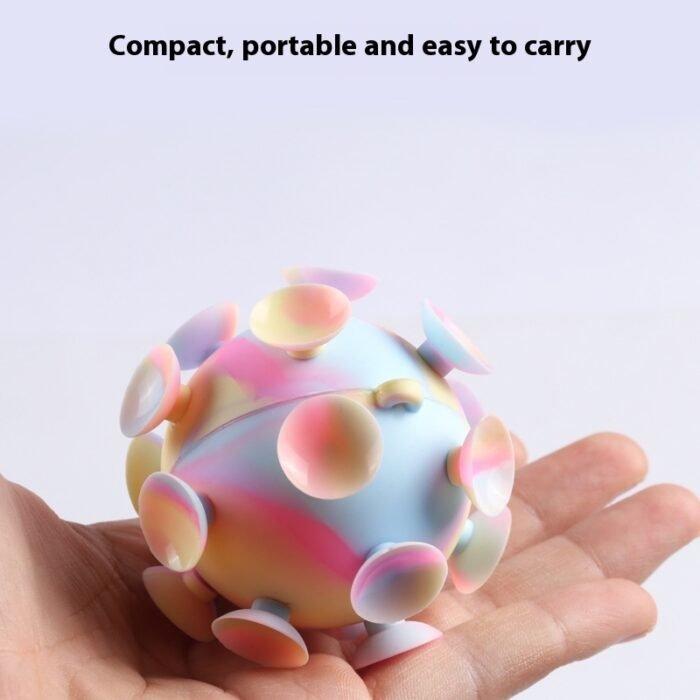 Cross-border New 3D Stress Relief Ball Sucker Magic Sucker Silicone Toy - Image 1