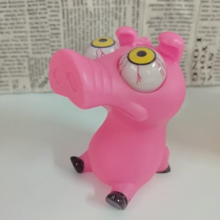Cartoon Animal Decompression Toy Stress Reduction Ball Cute Little White Panda Dinosaur Squeeze Pop Eye Squeeze Antistress Toy - Image 6