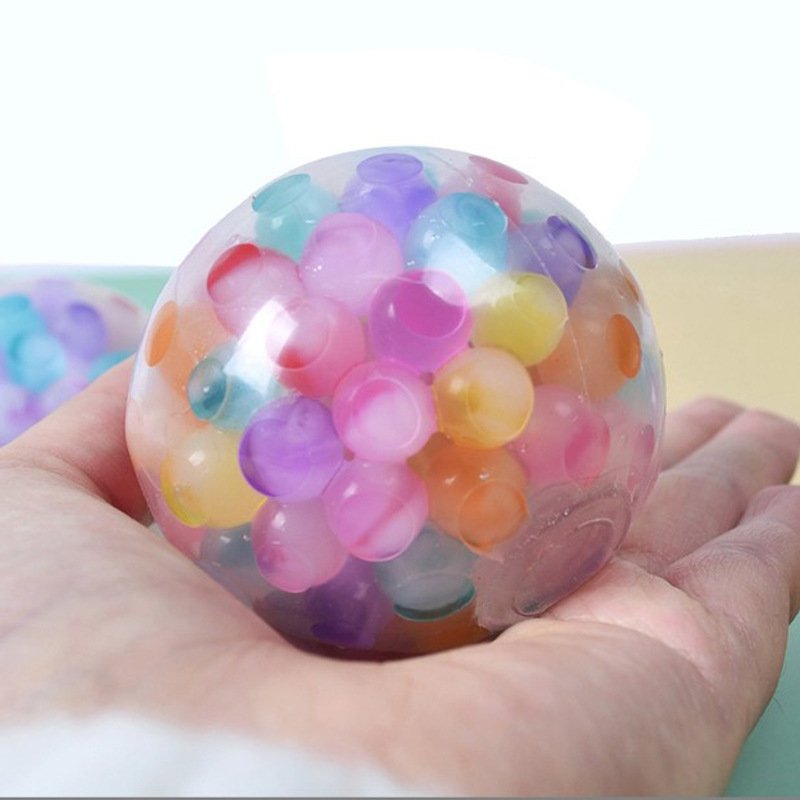 2c878b30-2faa-4bcd-bc44-a84e50787008.jpg TPR Soft Rubber Toy Squeezing Toy Rainbow Stress Ball - Image 1