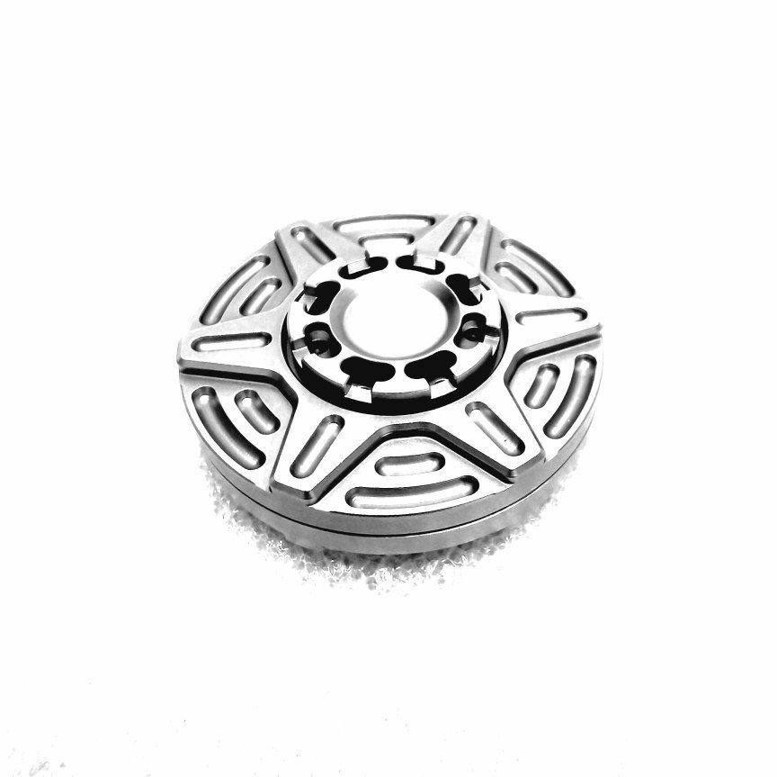 3e51d286-a448-4797-b89f-7630aa8f08eb.jpg Fidget Spinner Stainless Steel  Decompression Toy Gift - Image 4