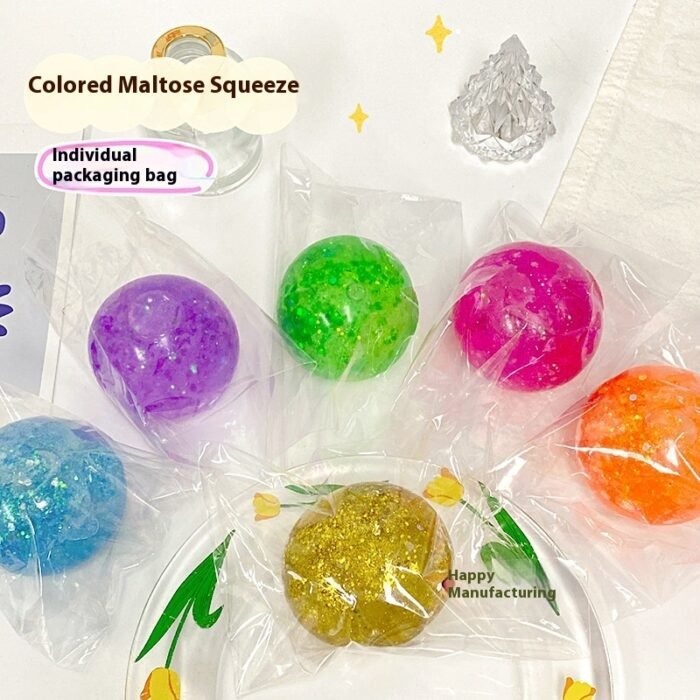 Malt Sugar Pinched Rib Powder Stress Ball Soft Toy - Image 5