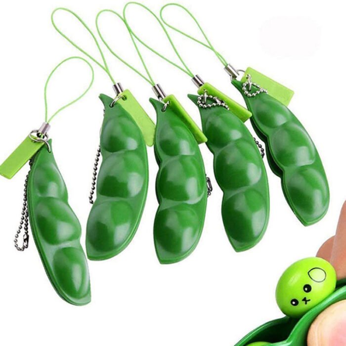 1 Pack Hot Beans  Beans Kids Toy Pendant Anti-Stress Ball Squeeze Gadget Kids Toy Gift - Image 5