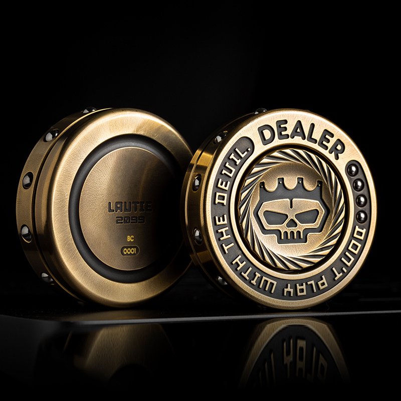 58584ddd-e4e0-46ff-88ce-f07c367d7a56.jpg Fidget Spinner Texas Hold'em Chip Decompression Artifact - Image 1
