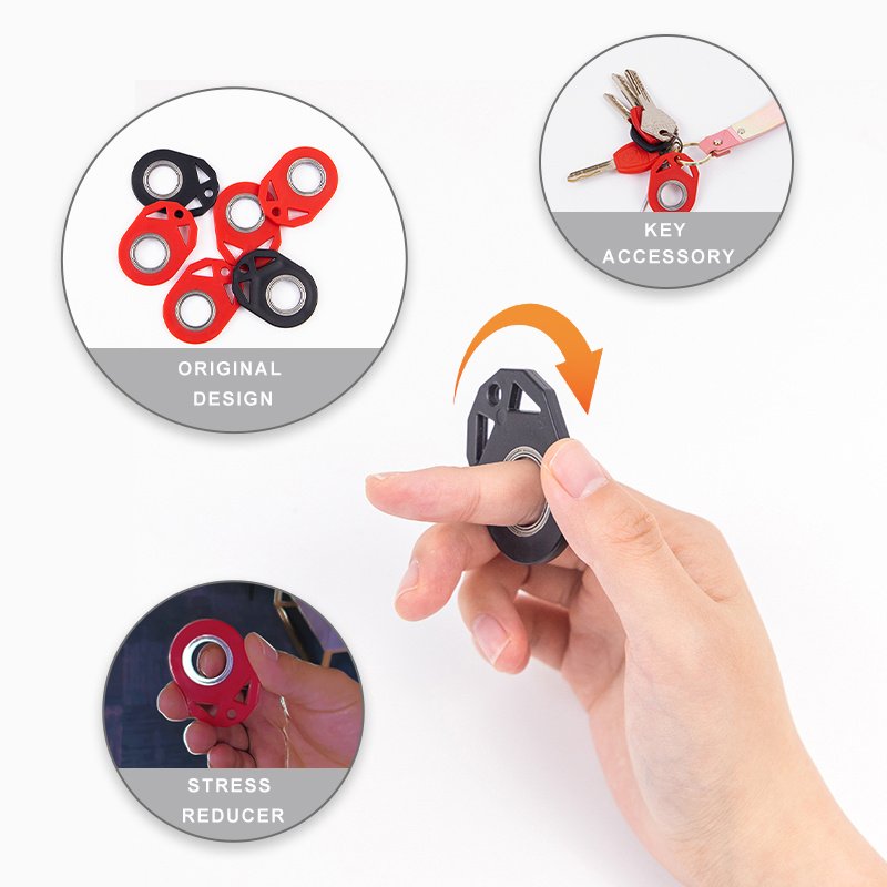 5ba37cad-57a1-4705-b527-b868eee90280.jpg Creative Fidget Spinner Toy Keychain Hand Spinner Anti-Anxiety Toy Relieves Stress Finger Spinner Keychain Bottle Opener Kids Toy - Image 1