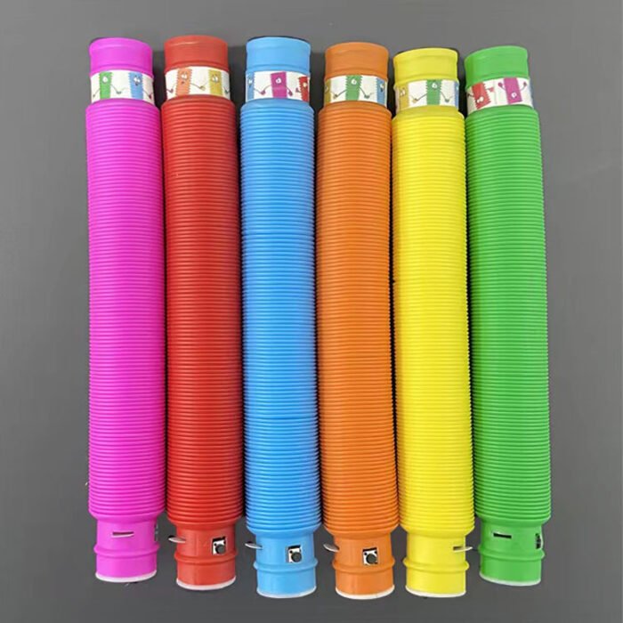 Flashing Telescopic Tube Color Stretching Tube LED Decompression Venting Toys - Image 4