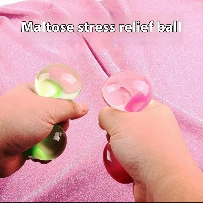 Green Malt Sugar Squeezing Toy Decompression Vent Slow Rebound Plastic Toy Ball Syrup Squeeze Wholesale - Image 4
