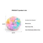 TPR Soft Rubber Toy Squeezing Toy Rainbow Stress Ball - Image 5