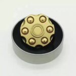 Unique Brass Gun Revolver Bullet Fidget Toy Spinner Copper Hand Spinners Detachable Rotating Sensory Finger Top For Kids Adults - Image 7