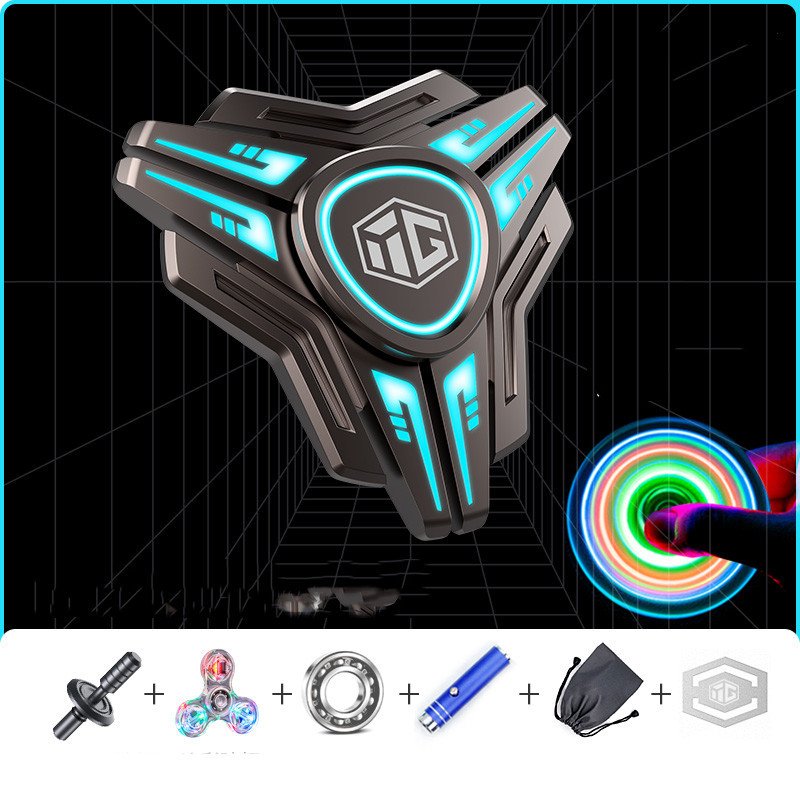 839e3adc-84d9-42c6-89a6-3506eb597863.jpg Luminous Luminous Fidget Spinner Mechanical Finger Decompression Toy - Image 9
