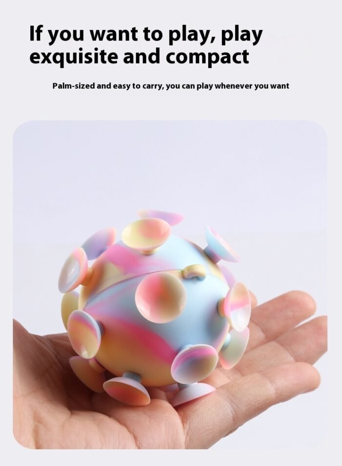 Cross-border New 3D Stress Relief Ball Sucker Magic Sucker Silicone Toy - Image 10