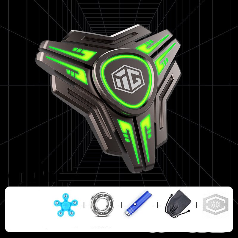 b3a686a8-83db-4cbe-9595-4dcb48cd0087.jpg Luminous Luminous Fidget Spinner Mechanical Finger Decompression Toy - Image 4