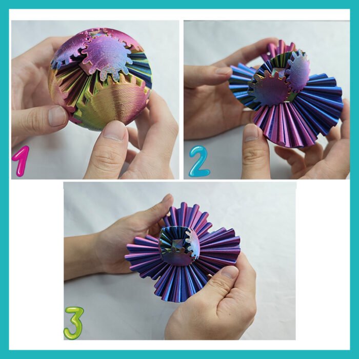 Stress Relief Ball Anxiety Relaxation Finger Toy - Image 2