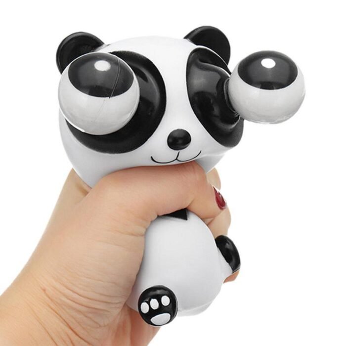 Cartoon Animal Decompression Toy Stress Reduction Ball Cute Little White Panda Dinosaur Squeeze Pop Eye Squeeze Antistress Toy - Image 2