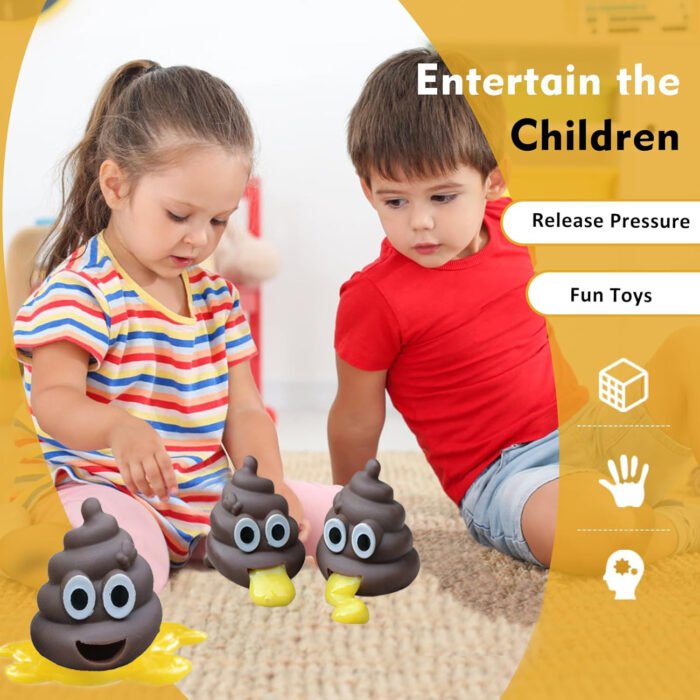 Spoof Vomiting Stool Skills Interesting Stress Ball Toy - Image 3
