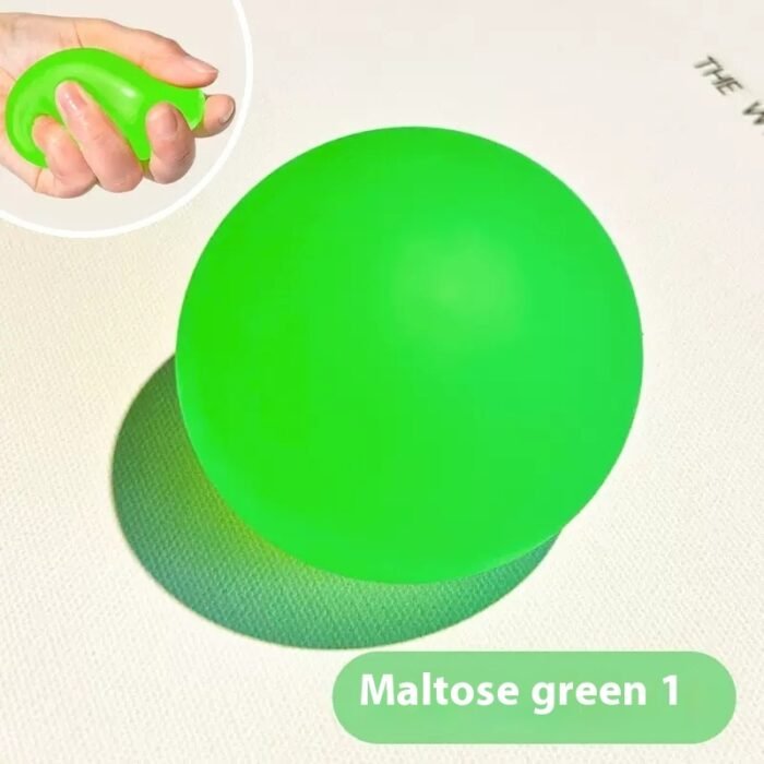 Green Malt Sugar Squeezing Toy Decompression Vent Slow Rebound Plastic Toy Ball Syrup Squeeze Wholesale - Image 10
