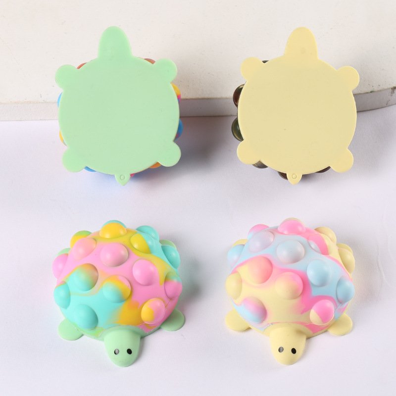 d16f308f-c655-441e-b27c-edb0aa802682.jpg 3D Stress Relief Ball Silicone Decompression Toy Turtle Decompression Vent Ball Children's Educational Toys Squeezing Toy - Image 3