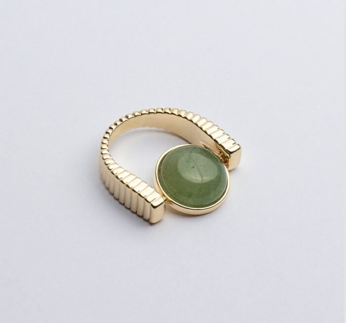 Original Fidget Spinner Rings Natural Stone Rings Replaceable Spinners For Anxiety And Stress Relief Jewelry Gifts - Image 6
